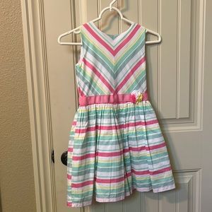 Striped cotton dress